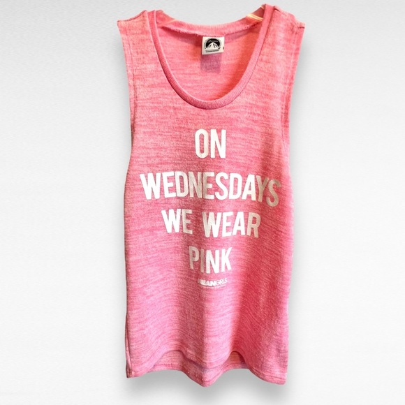 On Wednesdays We Wear Pink Paramount Pictures Mean Girls Tank Top size M - Picture 4 of 7